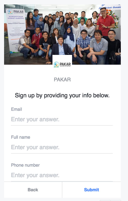 Facebook Lead Ads