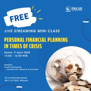 Personal Financial Planning in Times of Crisis