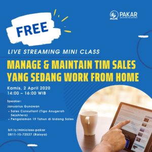 Manage & Maintain Tim Sales yang Sedang Work From Home