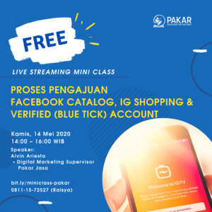 Proses Pengajuan Facebook Catalog, IG Shopping & Verified (Blue Tick) Account